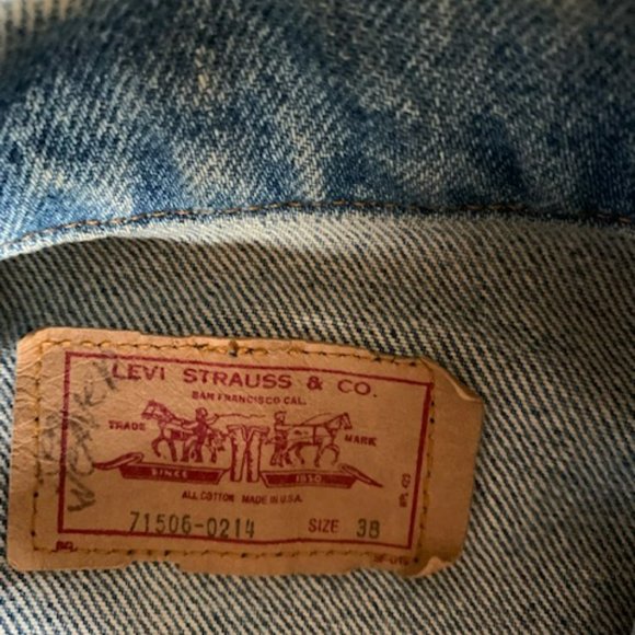 levi's denim jean jacket size m-L - Picture 3 of 5